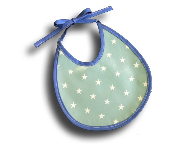 Bavette Plastifiée bébé - Motif Etoile bleue
