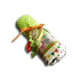Petite Couverture Bébé Nomade - Motif Caravane du Cirque