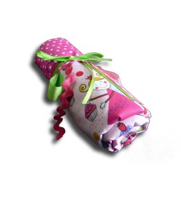 Couverture Personnalisée Naissance - Motif Fée Rose