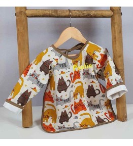 Tablier de Repas Imperméable - Motif Chat