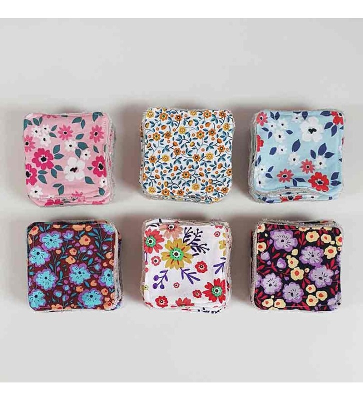 Lingettes lot modèle Fleurs Printemps