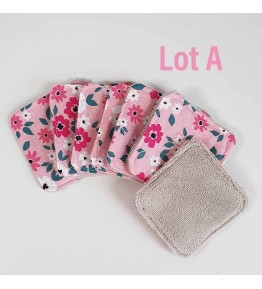 Lingettes Lot A modèle Fleurs Printemps