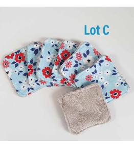 Lingettes Lot C modèle Fleurs Printemps