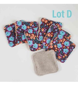 Lingettes Lot D modèle Fleurs Printemps