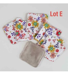 Lingettes Lot E modèle Fleurs Printemps