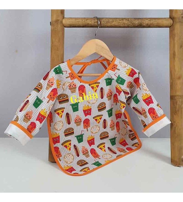 Tablier de Repas Imperméable - Motif Snack