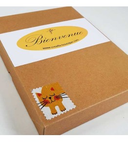 Coffret Bienvenue Brodé - Chat Mixte