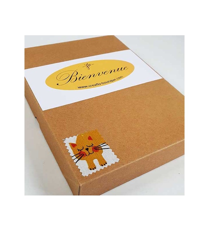 Coffret Bienvenue Brodé - Chat Mixte