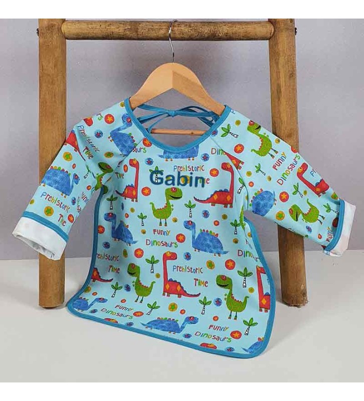 Tablier de Repas Imperméable - Motif Petit Dino