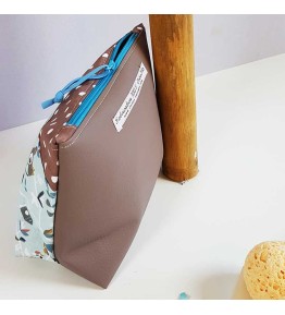 Trousse de Toilette Bleue - Motif Petits Zanimos