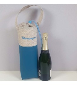 Sac Isotherme à Bouteille - Modèle Bleu Lagon