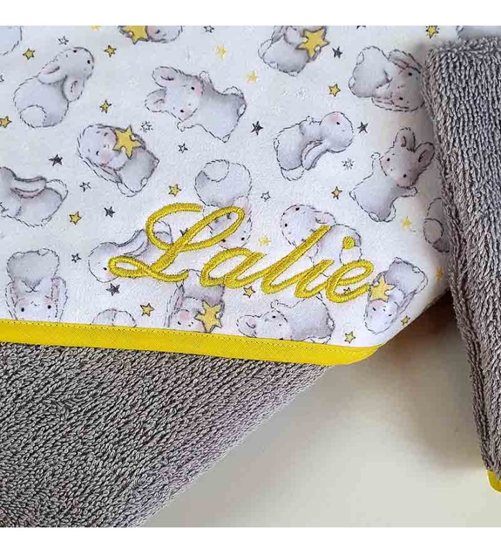 Cape de Bain 2/9 ans Personnalisée - Lapinou