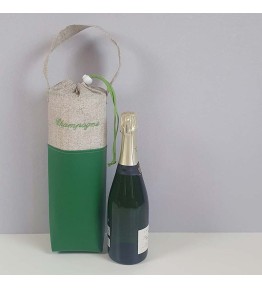 Sac Isotherme à Bouteille Personnalisé - Modèle Vert Foncé
