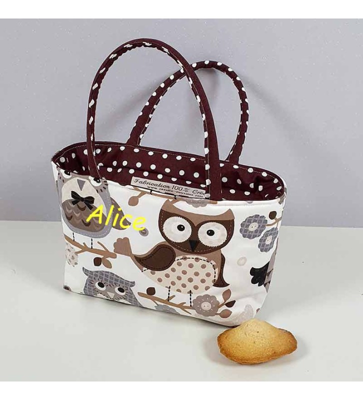 Trousse Personnalisée - Motif Hibou Chouette