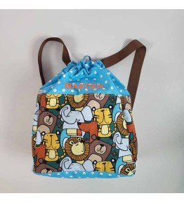 Sac à dos Animaux  Afrique Bleu