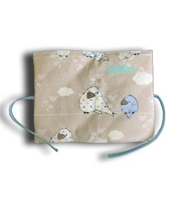 Cadeau Naissance Personnalisé - Protège Carnet de Santé Naissance Oiseau Bleu