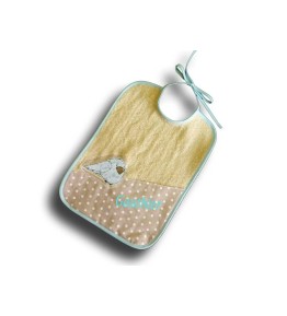 Idée Cadeau Bébé - Bavoir Naissance Oiseau Bleu