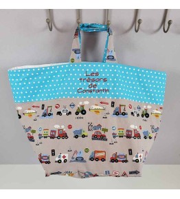 Sac Jouets Personnalisé - Voitures et Camions