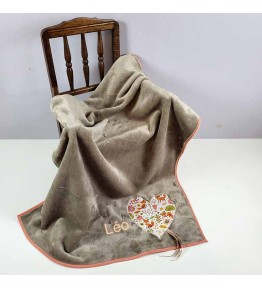 Plaid Doux Personnalisé Bébé - Motif Renard