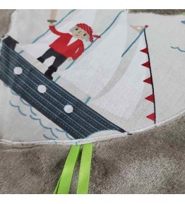 Couverture Enfant Personnalisée  - Motif Pirate