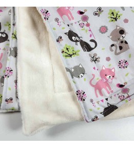 Couverture Douce Personnalisée Enfant - Modèle Minouchette