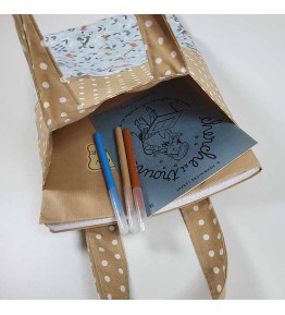 Sac à Cahier en Tissu Maternelle - Petits Zanimaux