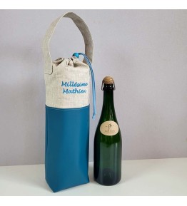 Sac à Bouteille Isotherme Personnalisé - Bleu Lagon