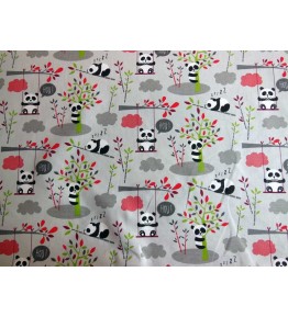 Tissus Coton Enfant - Panda