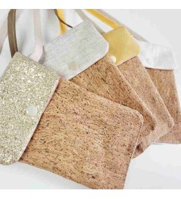 Pochette smartphone liège et suédine