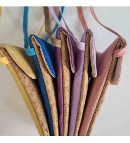 Profils coloré des pochettes téléphone liège et suédine