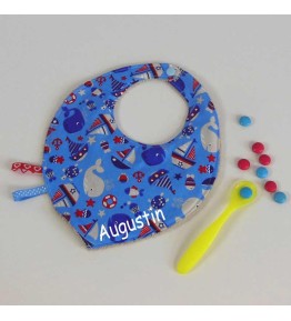 bavoir bandana artisanal bateau baleine