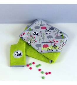 Grande cape de bain éponge Enfant - Motif Panda