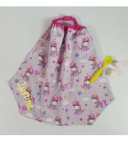 serviette maternelle licorne