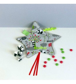 Doudou Plat Etoile Panda