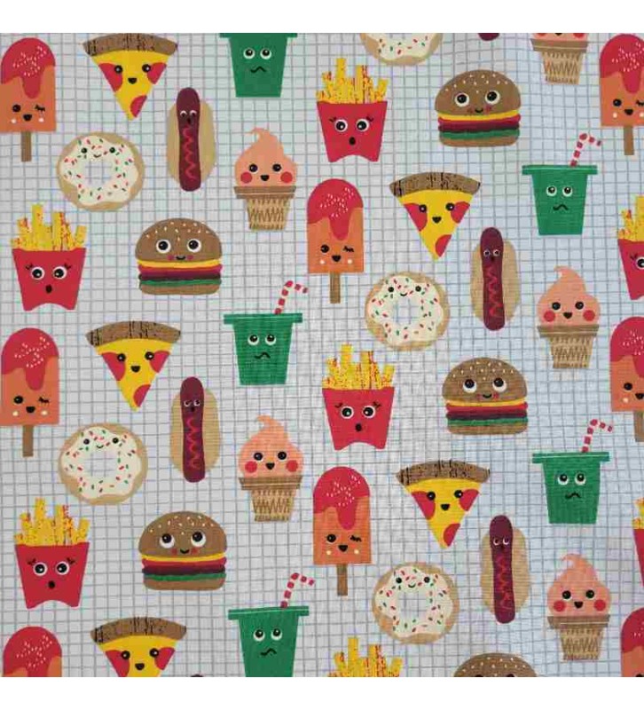 Tissu rigolo pour tous les petits gourmands