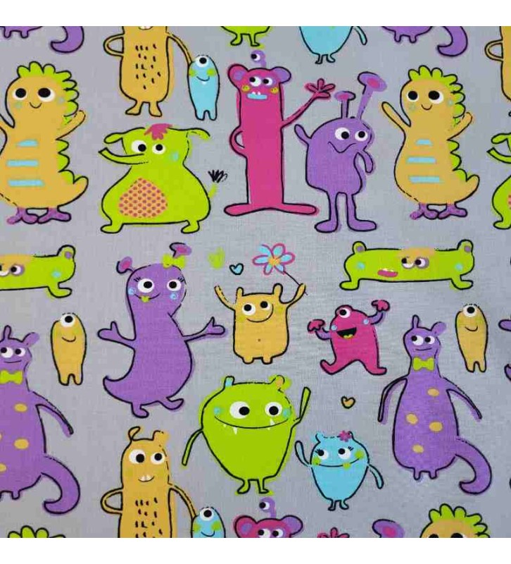 Tissu lumineux et rigolo pour des créations enfantines animées