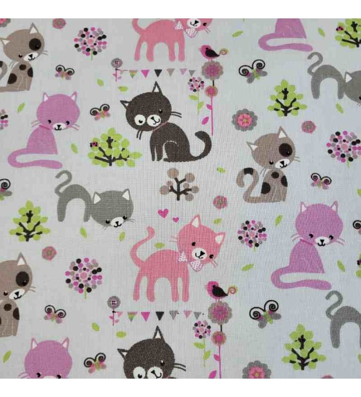 Joli tissu tout en douceur pour les amoureux des chatons