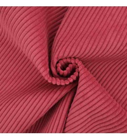 Joli velours côtelé framboise très tendance