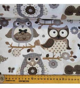 Gros motifs sur ce tissu coton
