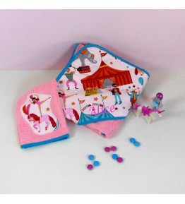 Sortie de Bain Personnalisée - Circus