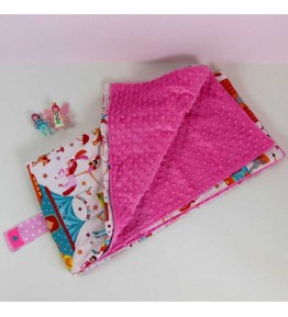 Couverture Voyage Fille Douillette Rose - Circus