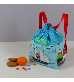 Sac à Dos Maternelle Garçon Bleu - Pirate