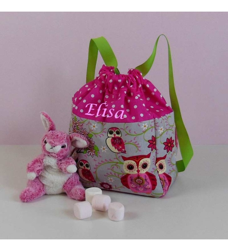 Sac à dos Enfant Maternelle - Chouette Rose