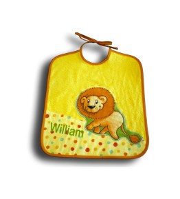 Bavoir géant jungle multicolore lion