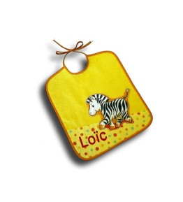 Bavoir géant jungle multicolore zèbre