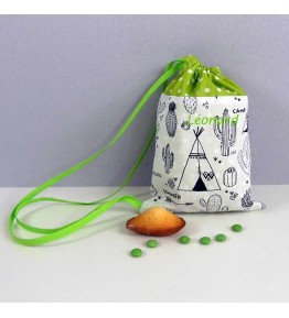 Sac à Goûter Personnalisé à colorier - Tipi d'indien