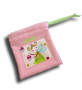 Trousse de toilette fille personnalisée - Motif Fée Verte