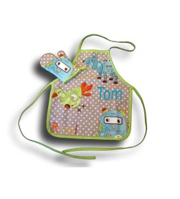 Tablier de cuisine 2-4 ans + Manique robot