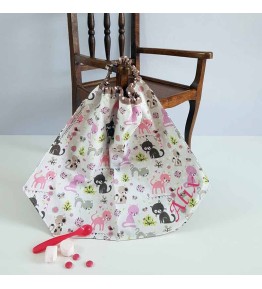 Serviette  de Table Maternelle Personnalisée - Motif Minouchette