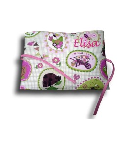 Protège carnet de santé thème bestioles du jardin, dos fantaisie
